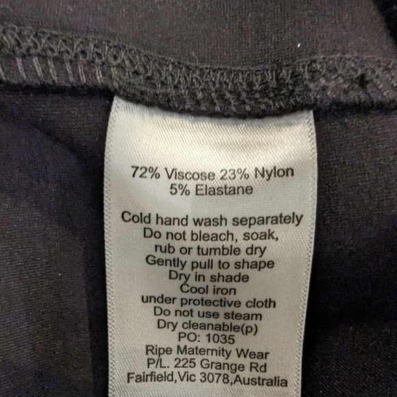 Ripe maternity skirt,  sz L, adjustable waist, black. - Picture 6 of 7